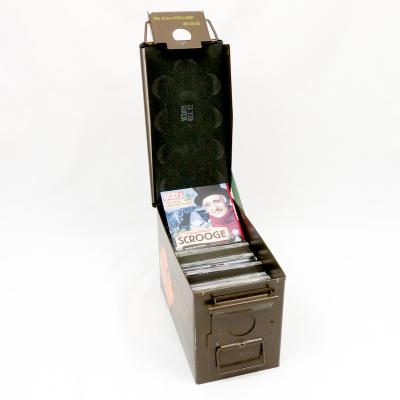 Belgian* Metal Ammo Box. .50-Cal. Olive.