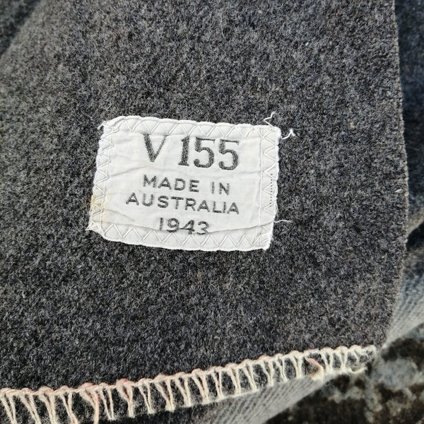 Australian 100% Wool Army Blanket. Used/Graded. Grey.