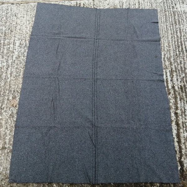 British 100% Wool Army Blanket. Used/Graded. Grey/s.