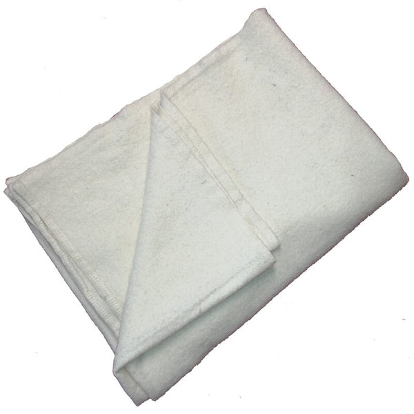 British Wool / Nylon Blanket. Used/Graded. 'White'.