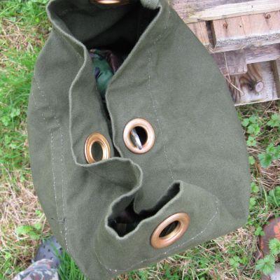 British Cotton-Canvas Kit Bag. Olive Green.