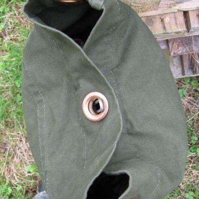 British Cotton-Canvas Kit Bag. Olive Green.