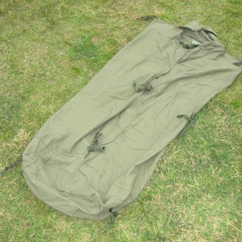 British 100% Wool Vintage Sleeping Bag Olive - Main Image