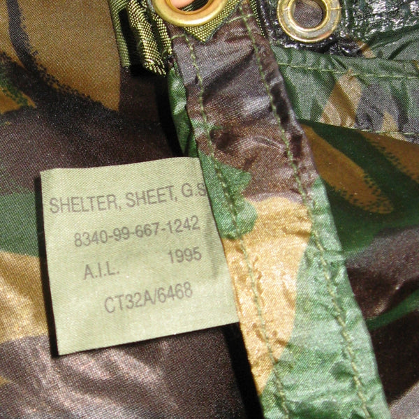 Rare British Gen-1 Shelter Sheet GS. Woodland D.P.