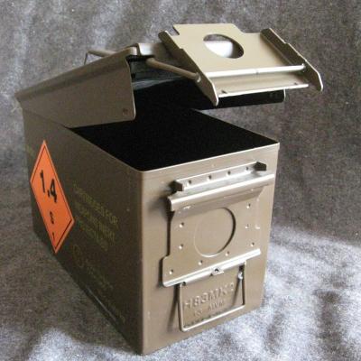 British Metal Ammo Box. .50-Cal. Brown.
