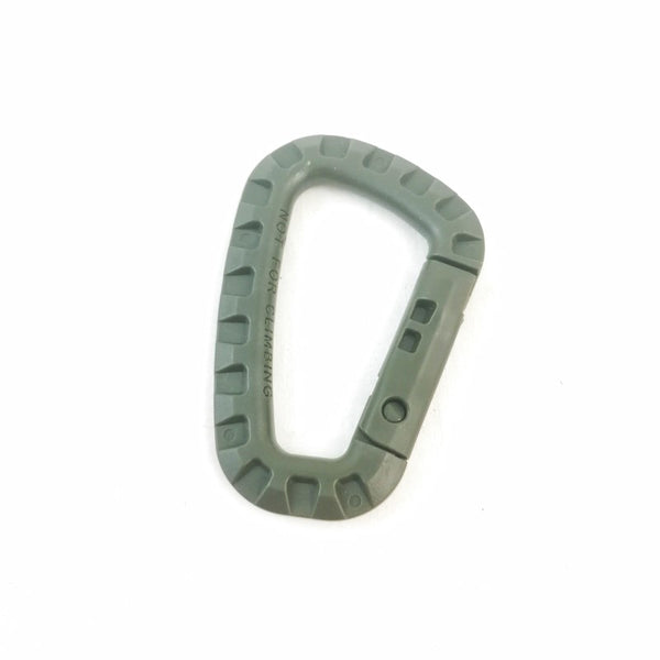 Large ABS-style Carabiner. New. Black / Coyote / Olive Green.