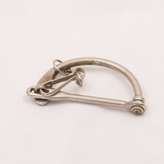 German "D" Ring Securing Device. Used/Graded. Silver.