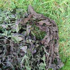 British Cam Netting. Medium - Larger Sizes 101 - 400 Sq. Ft. Used/Graded. Browns / Greens.