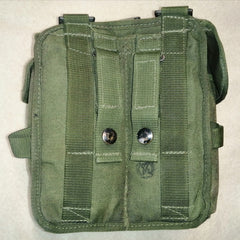 British '90-pattern P.L.C.E. Magazine Pouch - Gen-2. Used/Graded. Olive Green.