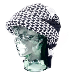 Cotton Shemagh in Black (Dominant) & White Flavour!