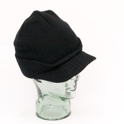 Acrylic Standard Peaked Skip Hat. Black. B.O.G.O.F!