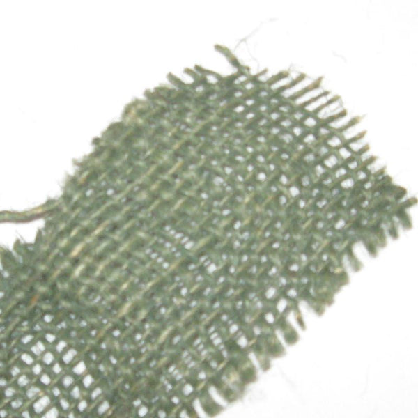 Camouflage & Concealment: Genuine U.S Burlap. Per Metre 'Off-the-Roll'. Used/Graded. Drab Olive.