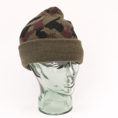 Acrylic Watch Hat. Camo.