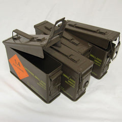 British Metal Ammo Box 4-Pack. .30-Cal. Brown.