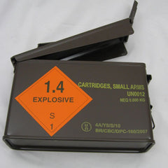 British Metal Ammo Box. .30-Cal. Brown.
