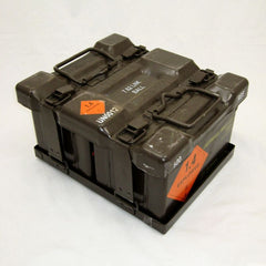 British Metal Ammo Box. Special 4-Pack + FREE Carrier. .30-Cal. Used / Graded. Brown.