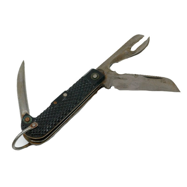 Belgian Stainless Steel Jack Knife. Used / Graded. Black.