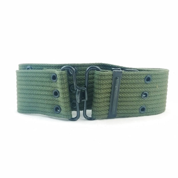 U.S-style Cotton Webbing 'Pistol' Belt. 55mm. New. Olive Green.