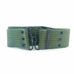 Belts: U.S-style Cotton Webbing 'Pistol' Belt. 55mm. New. Olive Green.