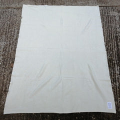 British Wool / Nylon Blanket. Used / Graded. 'White'.