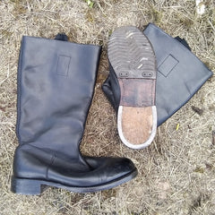 German Jack Boot. Used/Graded. Black.