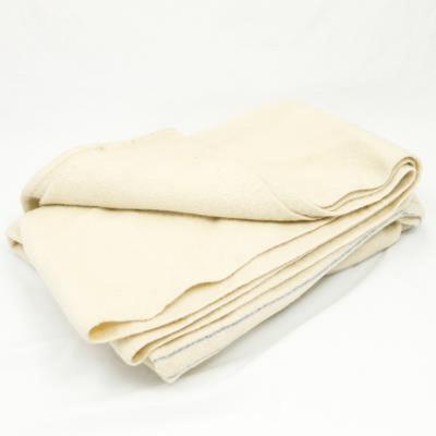 British 100% Wool RAF Blanket. Used/Graded. 'White'.