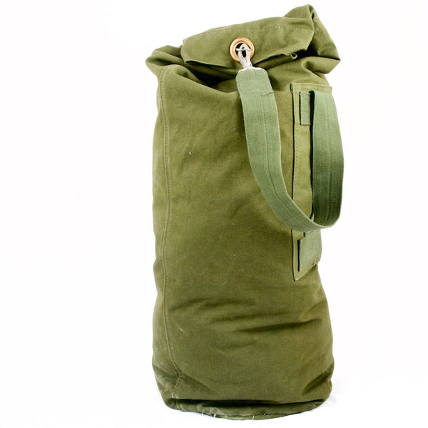 British Cotton-Canvas Kit Bag. Olive Green.