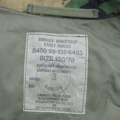 British Army 'Windproof' Cadet Smock. Woodland.