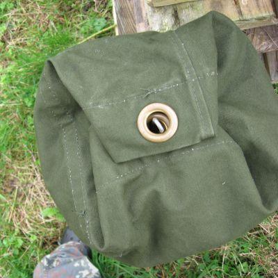 British Cotton-Canvas Kit Bag. Olive Green.