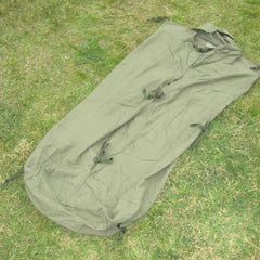 British 100% Wool Vintage K.F Sleeping Bag Liner. Used / Graded. Olive Green.