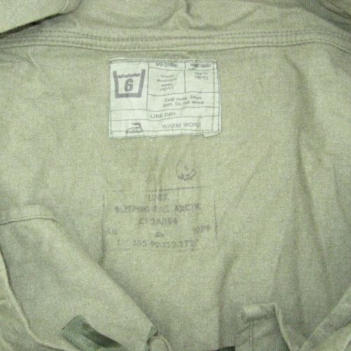 British 100% Wool Vintage K.F Sleeping Bag Liner. Used/Graded. Olive Green.