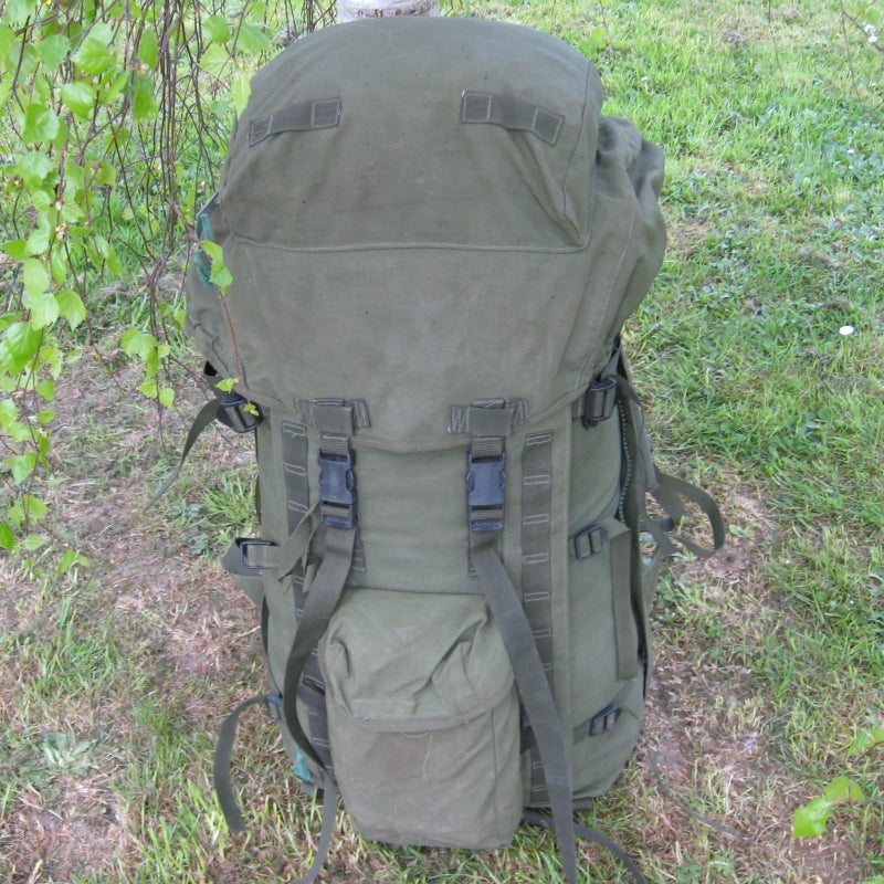 Long Rusk Kit British 'Infantry' 90-patt' Long Back Rucksack. Used/Graded. Olive ...