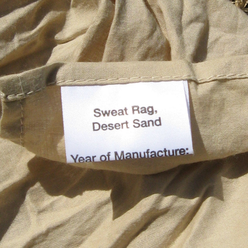 British Cotton Sweat Rag. Used/Graded / New. Sand. | Endicotts