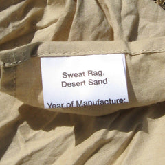 British Cotton Sweat Rag. New / Used/Graded. Sand.