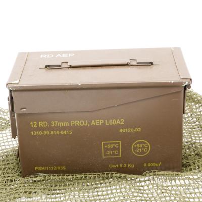 British Metal Ammo Box. .50-Cal. Brown.