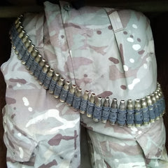 British Bullet Belt. 7.62 NATO. Used/Graded. Brass / Steel.