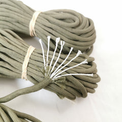 Cord: Irvin Para Cords. 3 x 6+mts. x 3mm. British. Used/Graded. Olive Green.