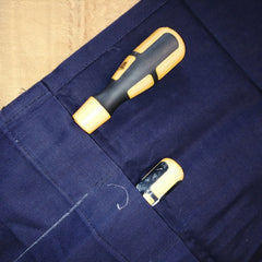 British Wash / Doby / Tool Roll. NOS. Navy Blue.