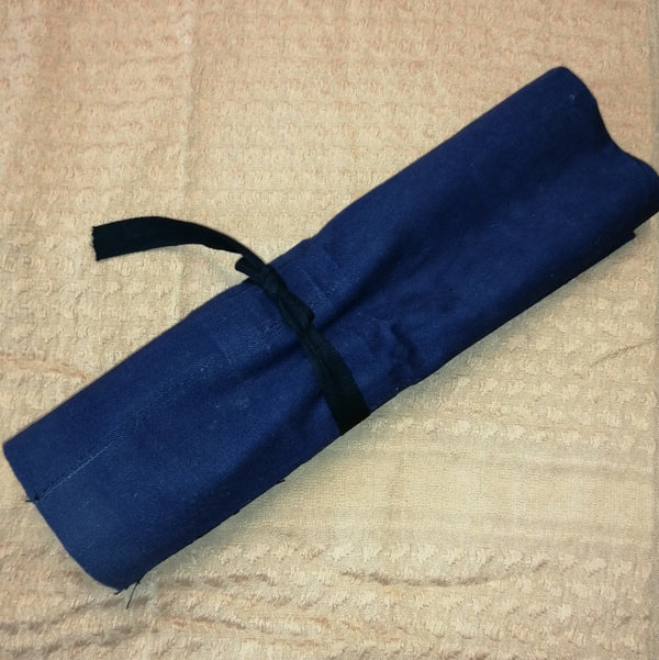 British Wash / Doby / Tool Roll. NOS. Navy Blue.