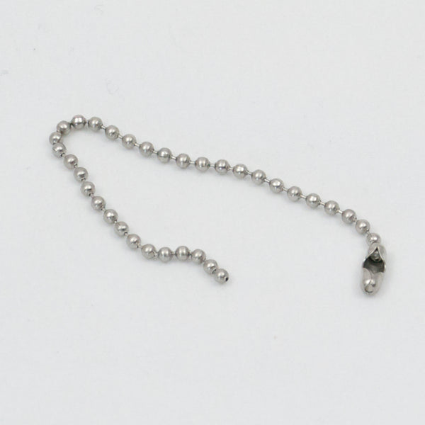 Dog Tag Chain - Short. New. Silver.