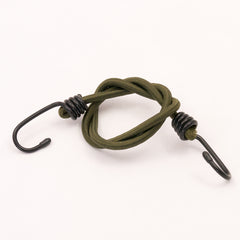 Elastic: Bungees With Hooks. 30" x10. New. Olive Green.