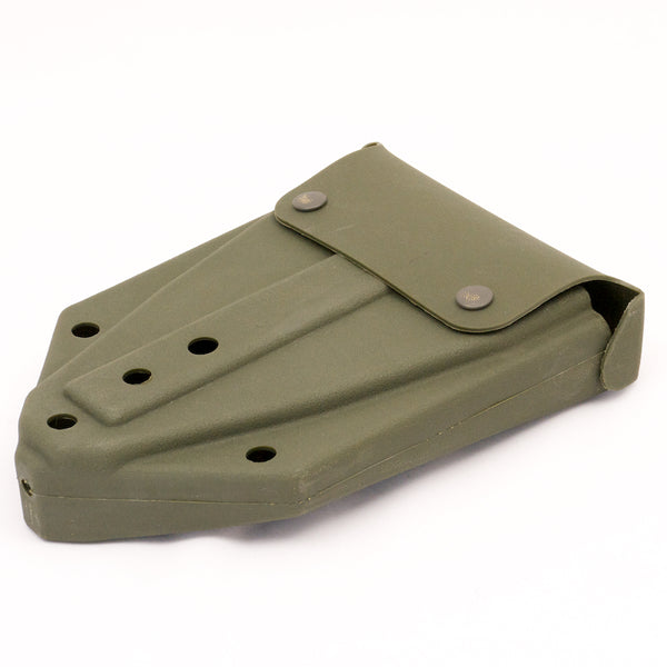 British Entrenching Tool Cover. Used/Graded. Olive Green.