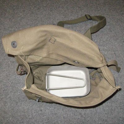 Finnish Cotton-Canvas Respirator H'Sack. Used/Graded.