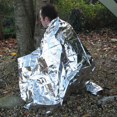 Emergency Foil Blanket. Silver.