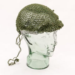 WW2-type Military Helmet Net. Used / Graded. Olive.