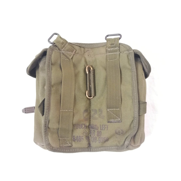 British '90-pattern P.L.C.E. Ammo Pouch - Gen-1 / Left. Used / Graded. Olive Green.