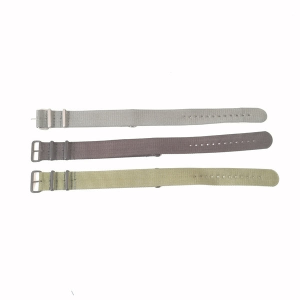 Watch Strap. G10-style. Nylon. New. Black / Grey / Olive Green.