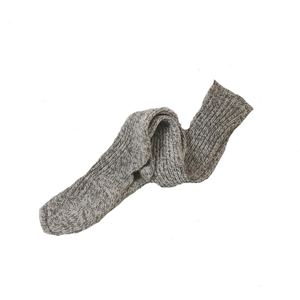 Marled Grey Nylon / Wool Socks. NOS. Grey.