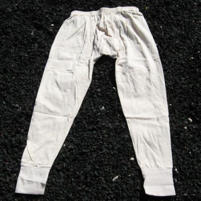 Italian 51% Wool Long Johns. Ivory.