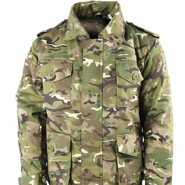 Kids Combat-style Safari Jacket. New. B-T.P Camo.